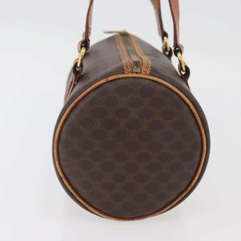 Celine Vintage Macadam Shoulder Bag Brown Canvas Good condition - Inside View