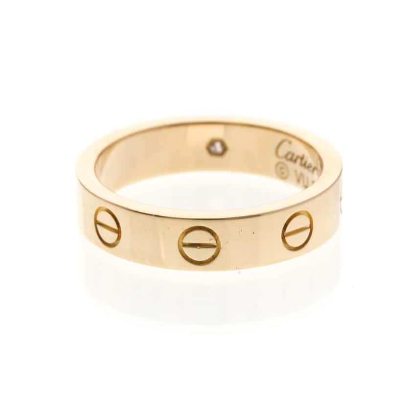 Cartier Love Wedding Band 1 Diamond Ring Gold Good condition - Back View