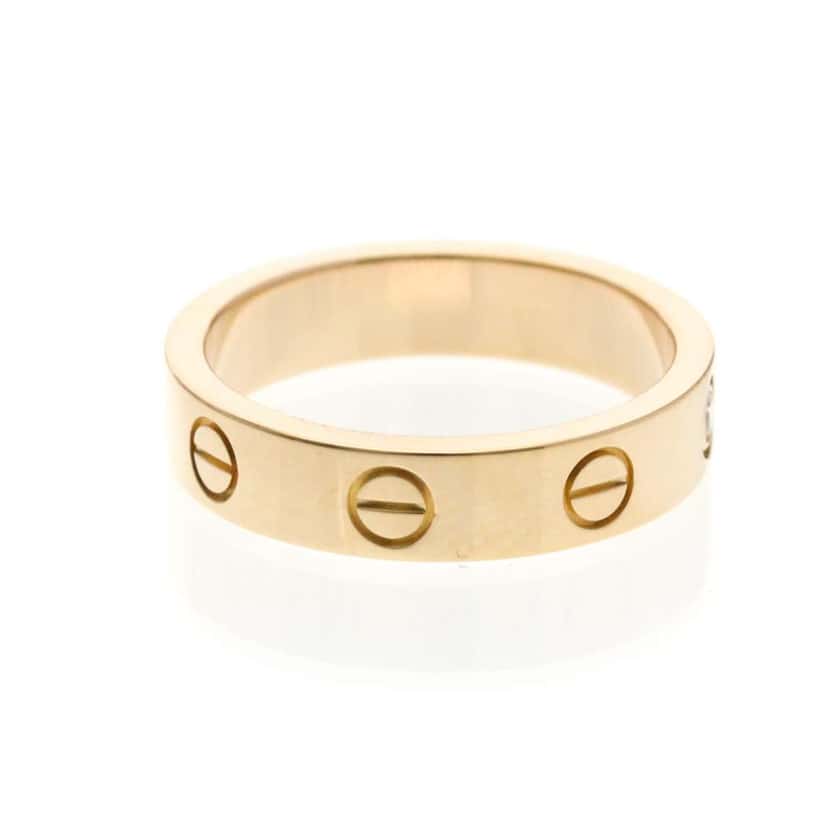 Cartier Love Wedding Band 1 Diamond Ring Gold Good condition - Model View