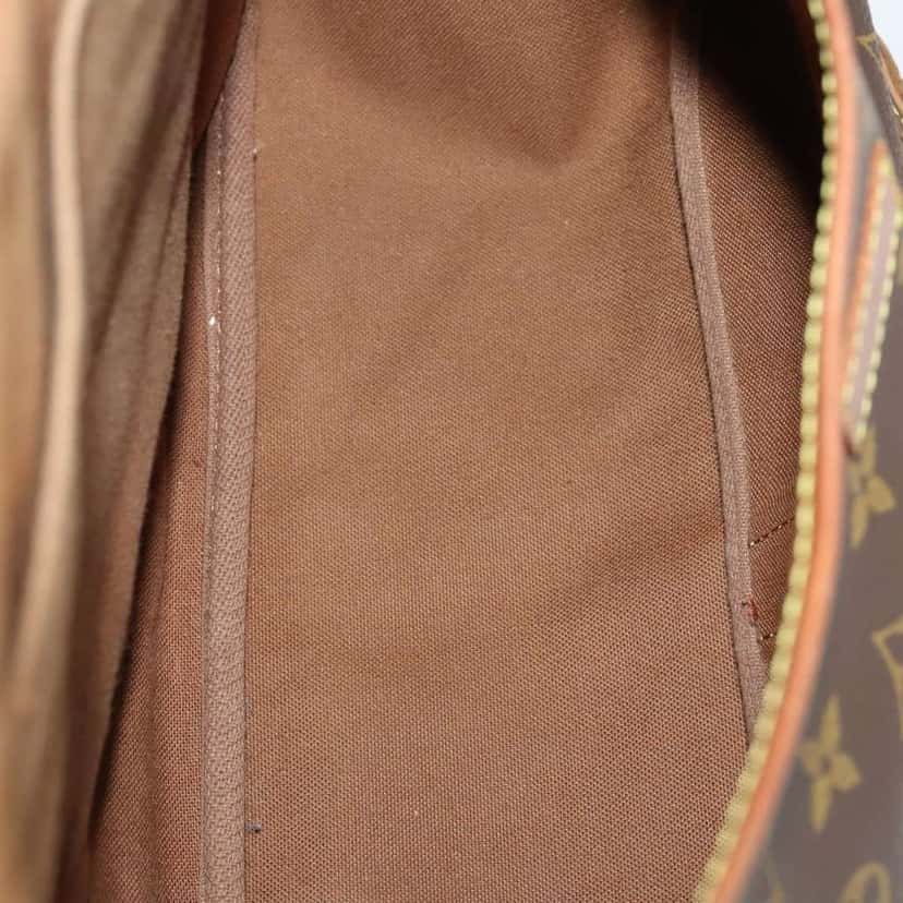 Louis Vuitton Saumur Handbag Brown Canvas Good condition - Box View