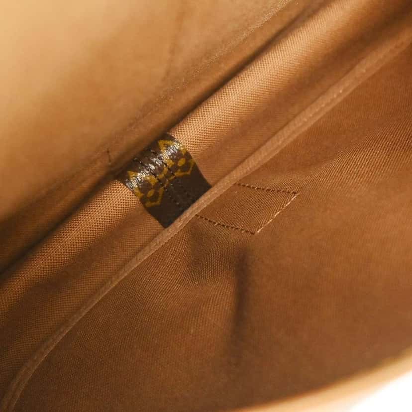 Louis Vuitton Saumur Handbag Brown Canvas Good condition - Inside View