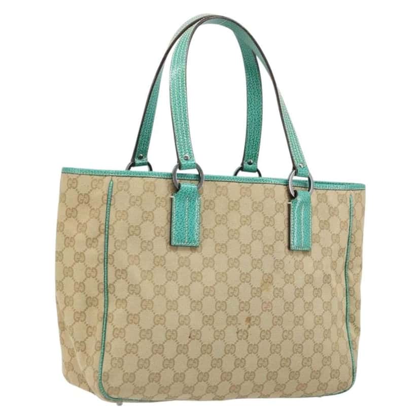 Gucci Vintage Open Tote Beige Canvas Good condition - Back View
