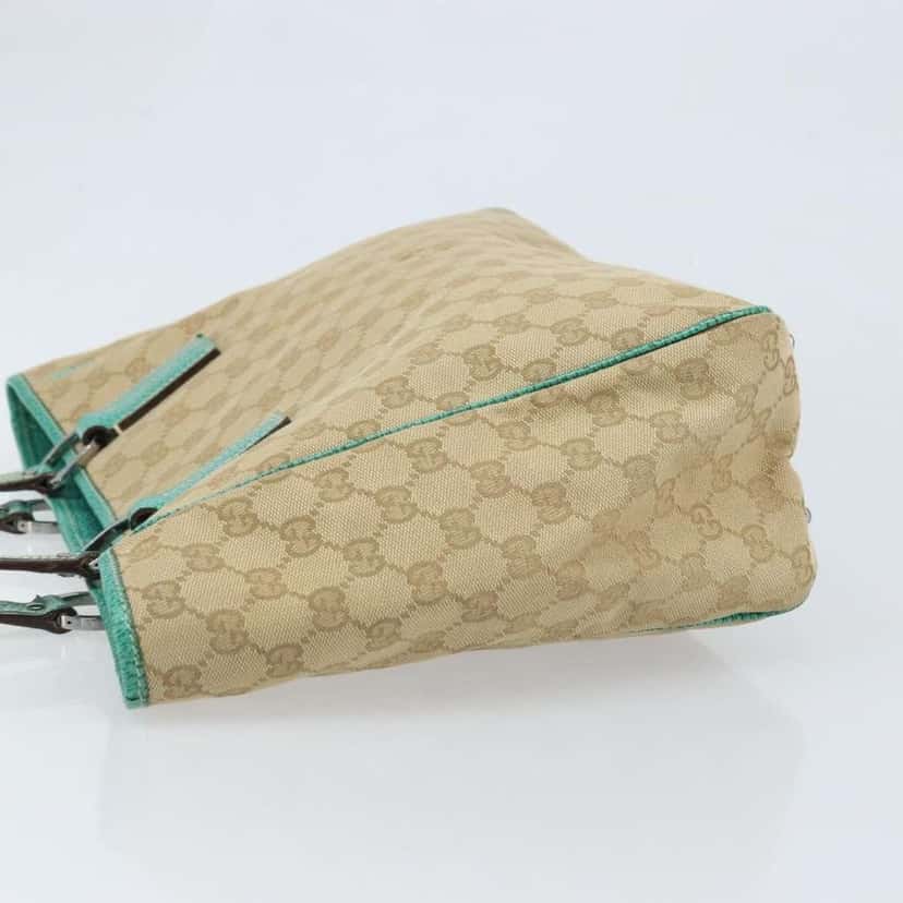 Gucci Vintage Open Tote Beige Canvas Good condition - Model View