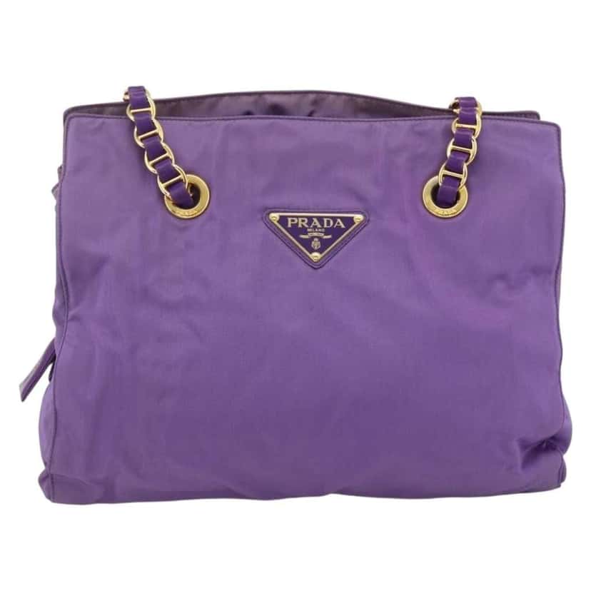 Prada Vintage Shoulder Bag Purple Good condition - Front View