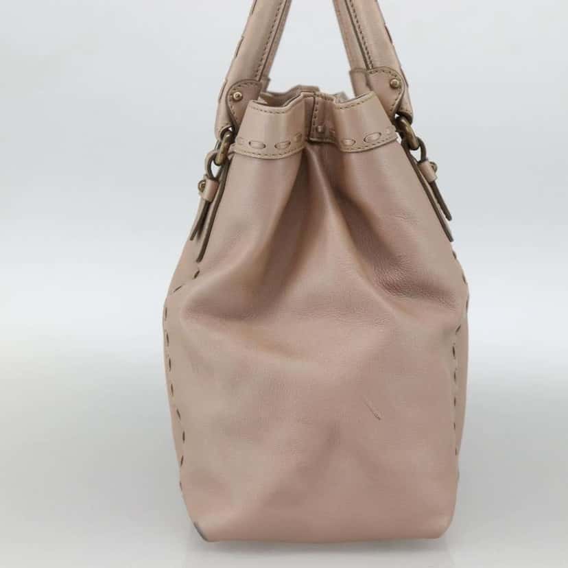 Salvatore Ferragamo Gancini handbag Beige Leather Good condition - Inside View