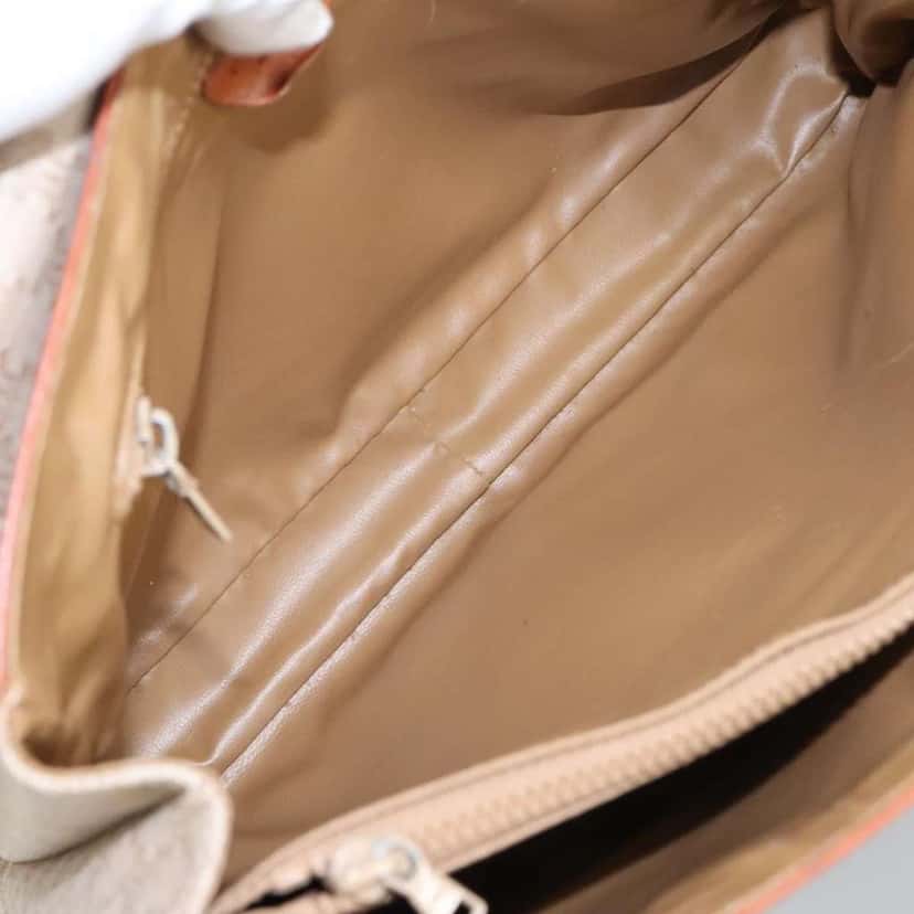 Celine Vintage Macadam Handbag Beige Canvas Good condition - Box View