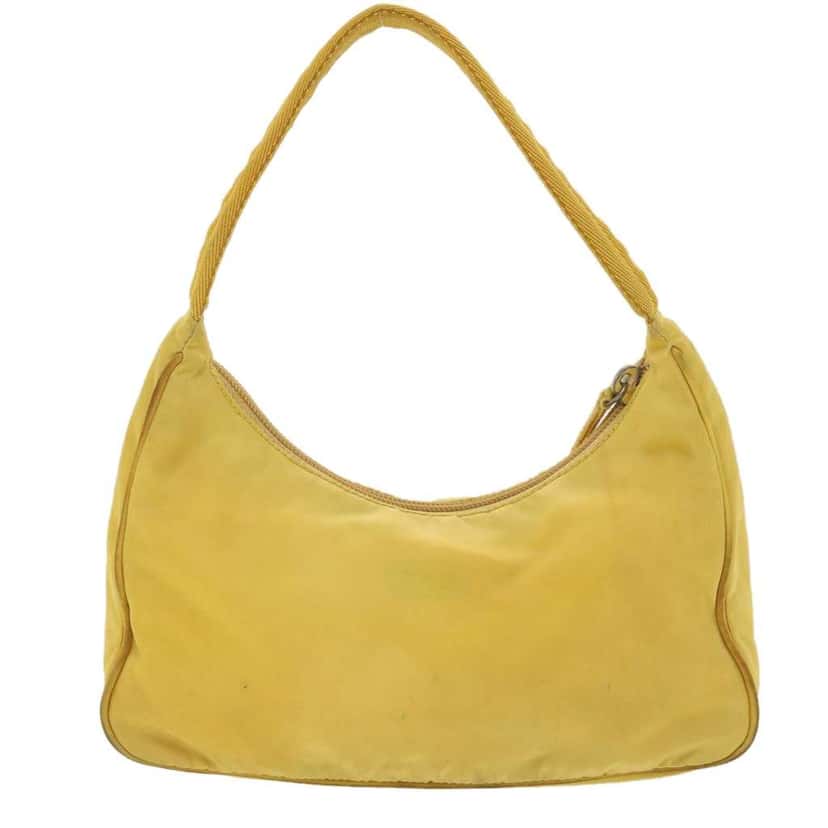 Prada Hobo Yellow Fair condition - Back View