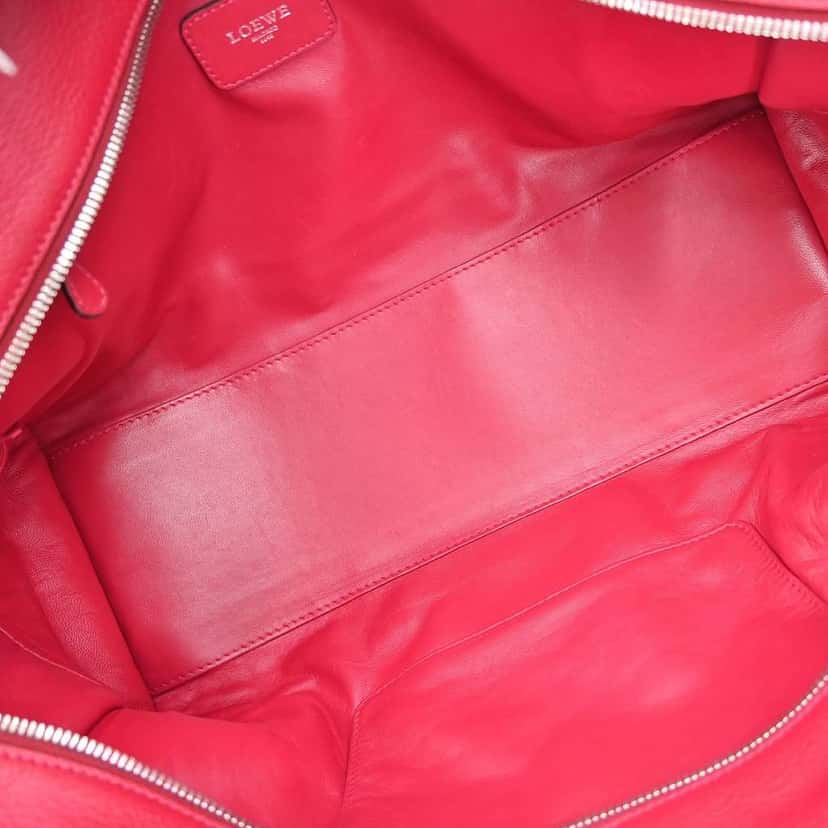 Loewe Amazona Bag Pink Leather Good condition - Inside View