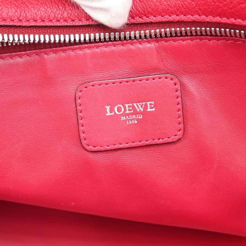 Loewe Amazona Bag Pink Leather Good condition - Model View