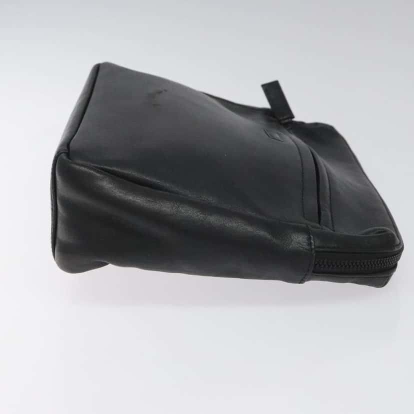 Balenciaga Vintage Pouch Black Leather Good condition - Inside View