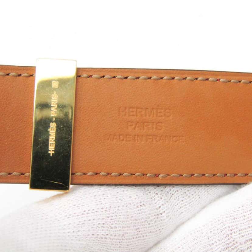 Hermès Collier de Chien 24 Bracelet Red Leather Good condition - Box View