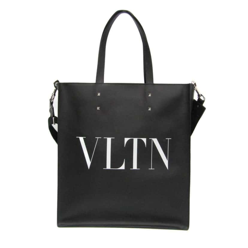 Valentino Garavani VLTN Tote Black Leather Good condition - Back View