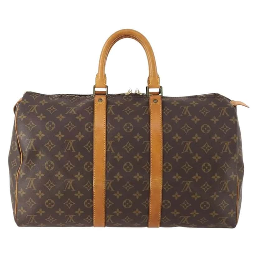 Louis Vuitton Keepall Bag Brown Canvas Good condition - Back View