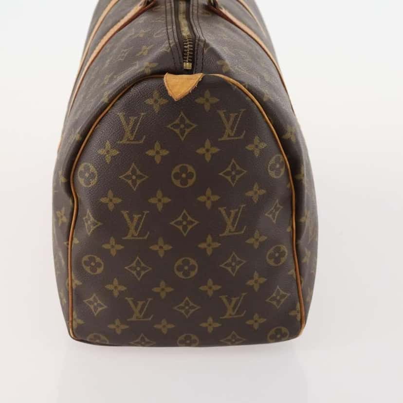 Louis Vuitton Keepall Bag Brown Canvas Good condition - Model View