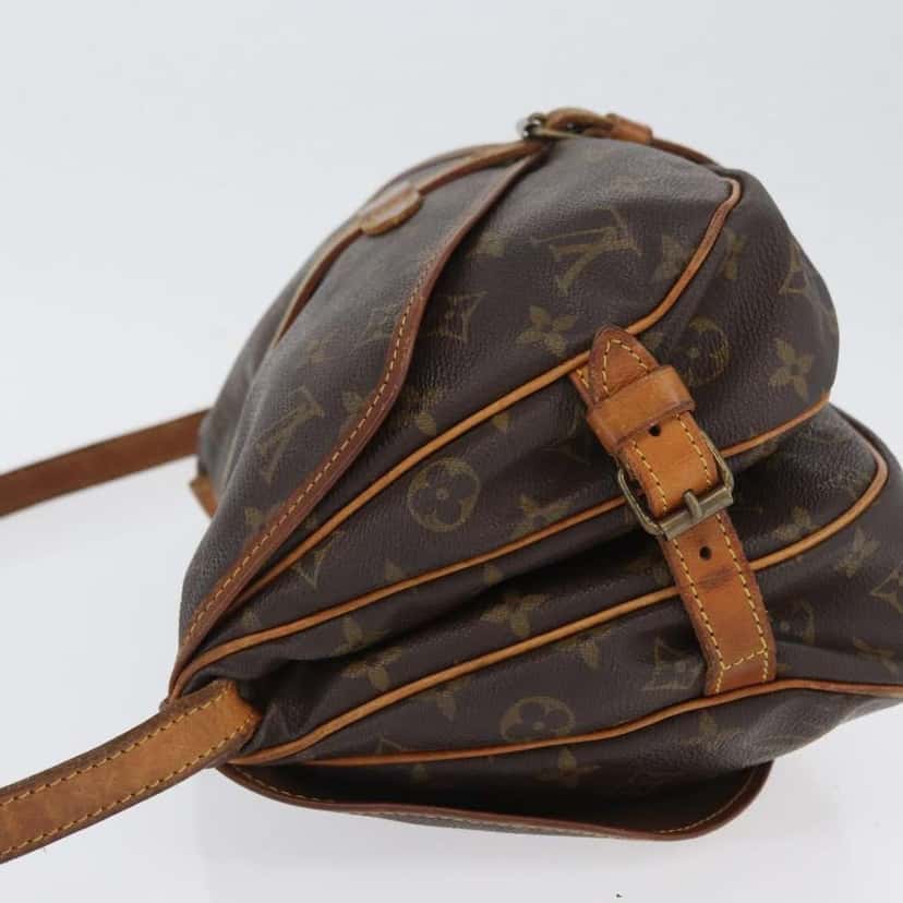 Louis Vuitton Saumur Handbag Brown Canvas Fair condition - Model View