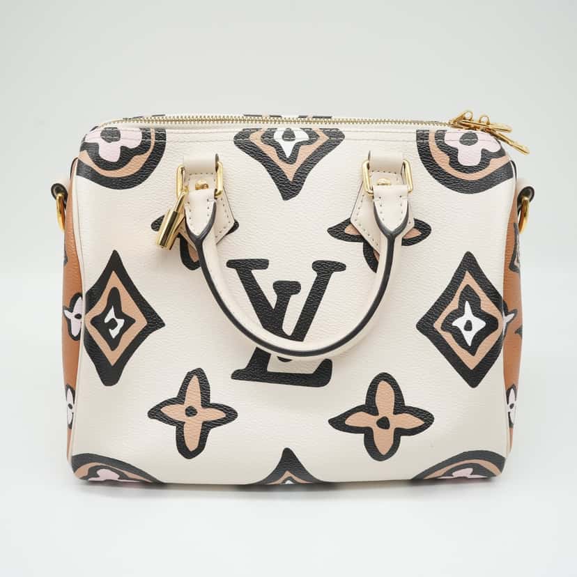 Louis Vuitton Bicolor Giant Wild At Heart Speedy Bandouliere 25 Bag M58947 White Canvas Good condition - Inside View