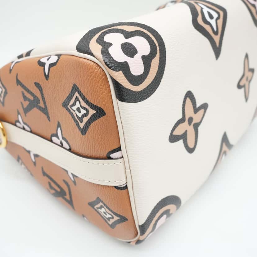 Louis Vuitton Bicolor Giant Wild At Heart Speedy Bandouliere 25 Bag M58947 White Canvas Good condition - Box View