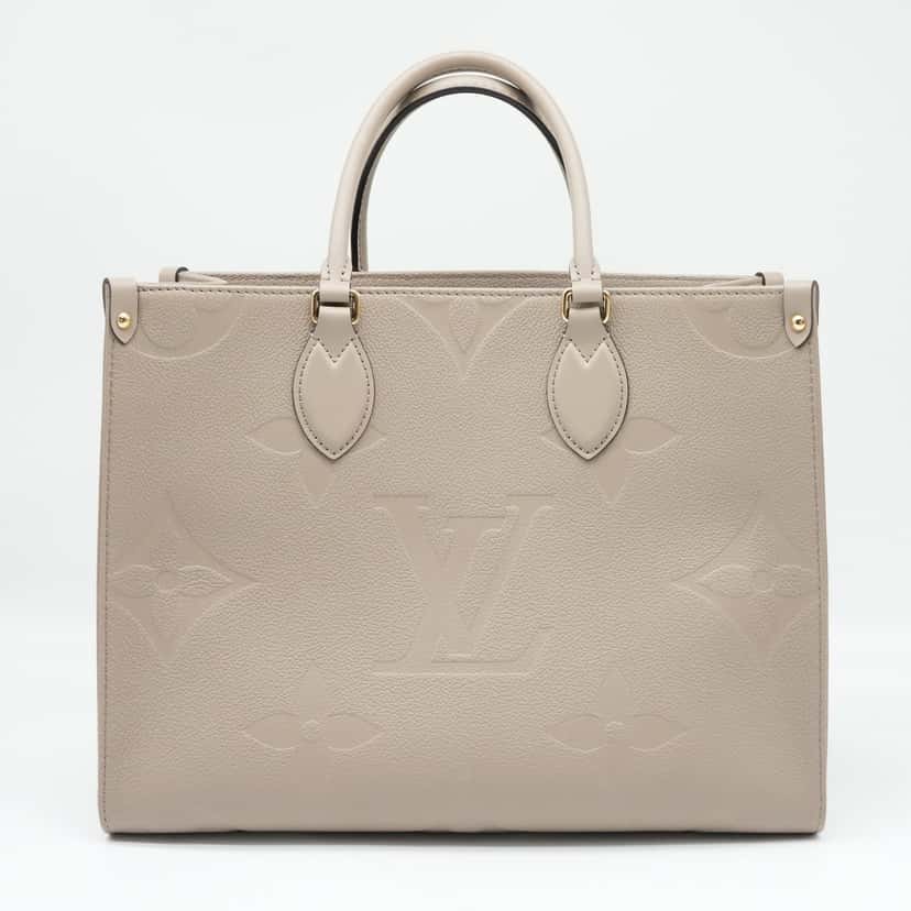 Louis Vuitton Monogram Empreinte Onthego MM Tote Bag M45607 Beige Leather Very good condition - Inside View