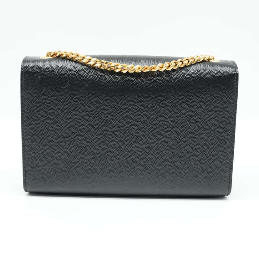 Yves Saint Laurent Black Leather Kate Small Tassel Wallet Chain Bag Black Good condition - Inside View