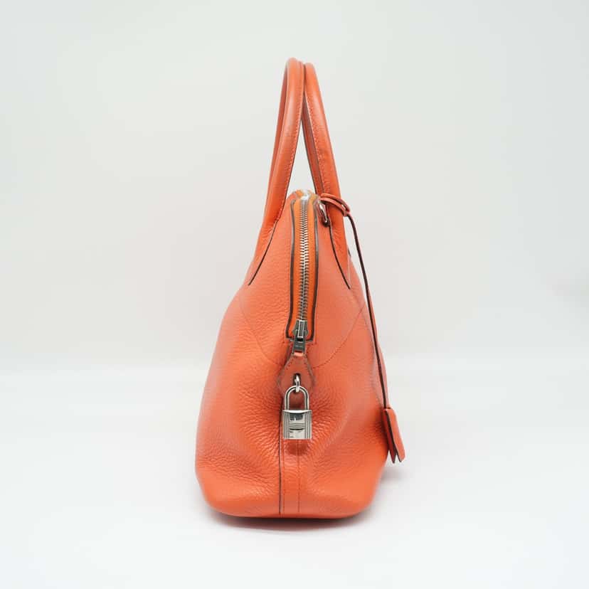 Hermès Bolide 31 Handbag In Potiron Orange Clemence Leather Orange Good condition - Back View