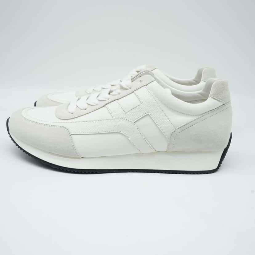 Hermès Jet sneaker White Size:44 White Good condition - Back View