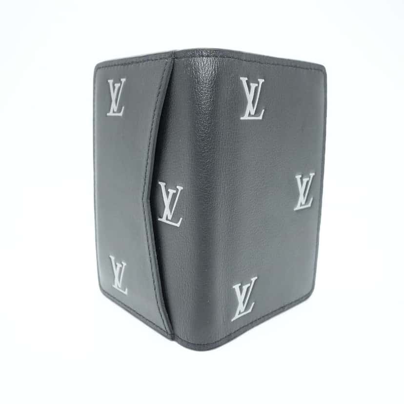 Louis Vuitton Blason Organizer de Poche Card Case Calfskin Black Pharrell Williams Limited Black Leather Good condition - Box View