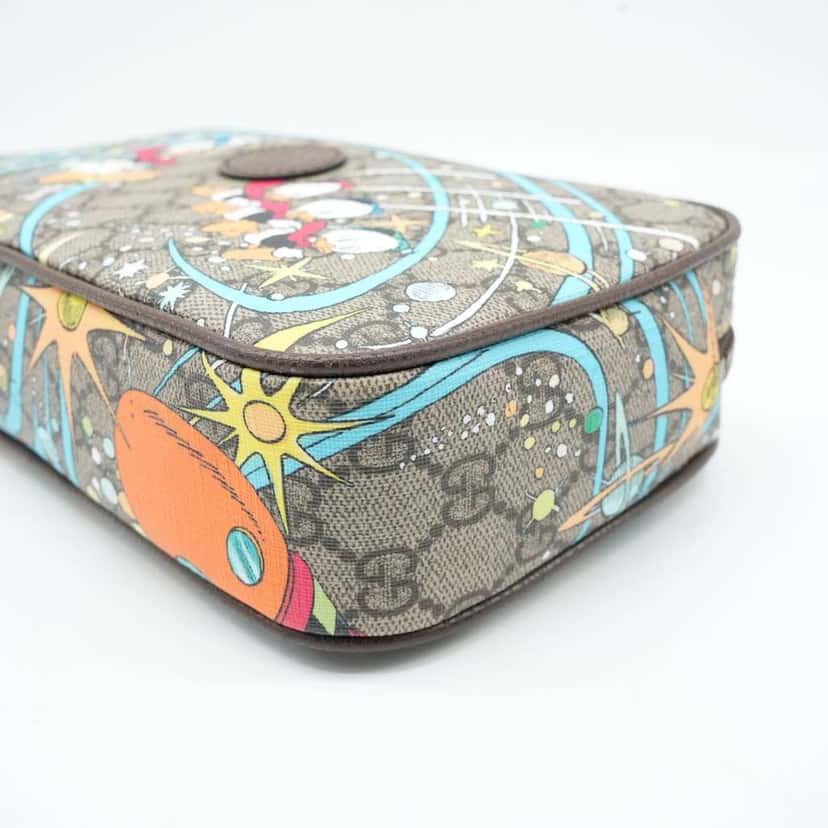 Gucci Gucci x Donald Duck Disney GG Supreme Belt Bag Beige/Brown PVC MultiColor Good condition - Inside View