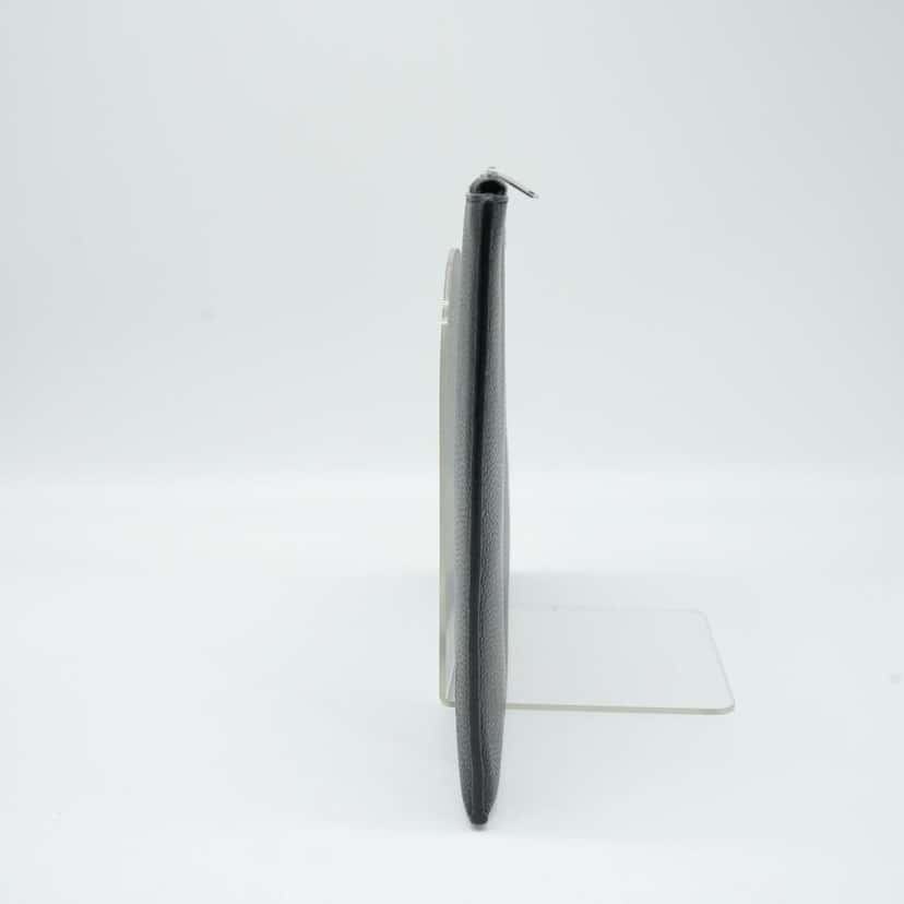 Saint Laurent Cassandre Leather Tablet Case Black Fair condition - Back View
