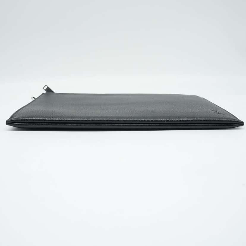 Saint Laurent Cassandre Leather Tablet Case Black Fair condition - Box View