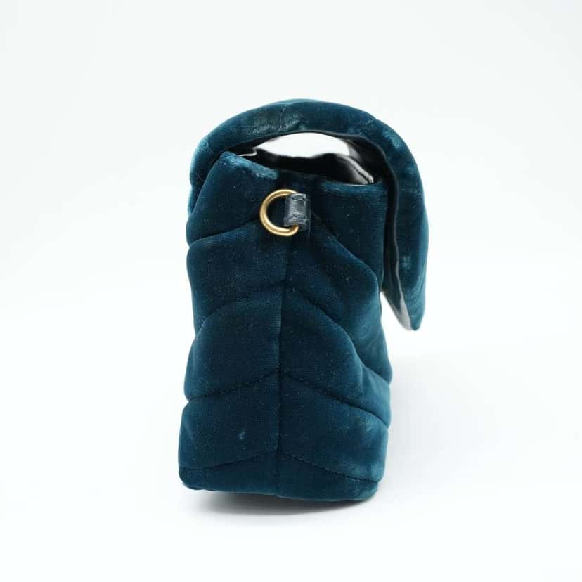 Yves Saint Laurent Women's Loulou Handbag Velvet Green Green Velvet Good condition - Model View