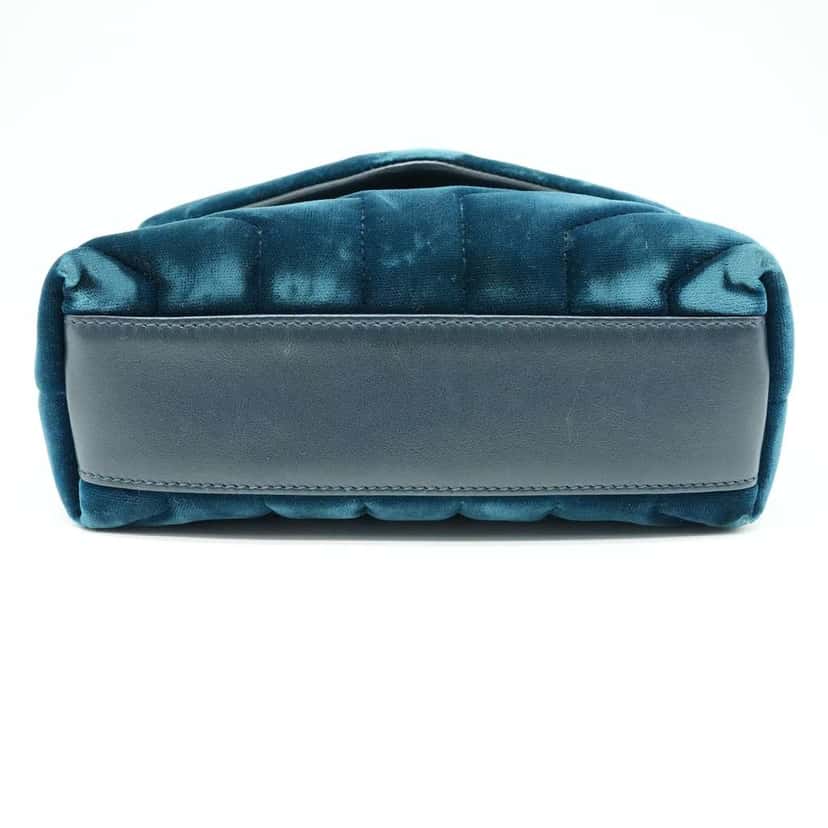 Yves Saint Laurent Women's Loulou Handbag Velvet Green Green Velvet Good condition - Box View