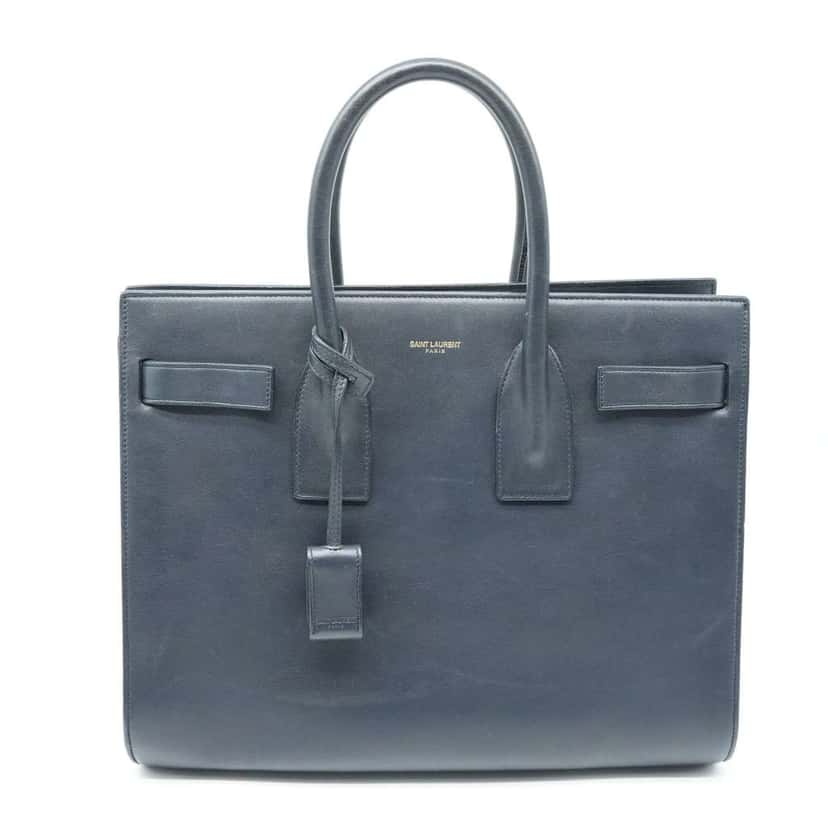 Saint Laurent Sac De Jour In Smooth Leather Small Noir Tote37829902G9W1000 Black Fair condition - Back View