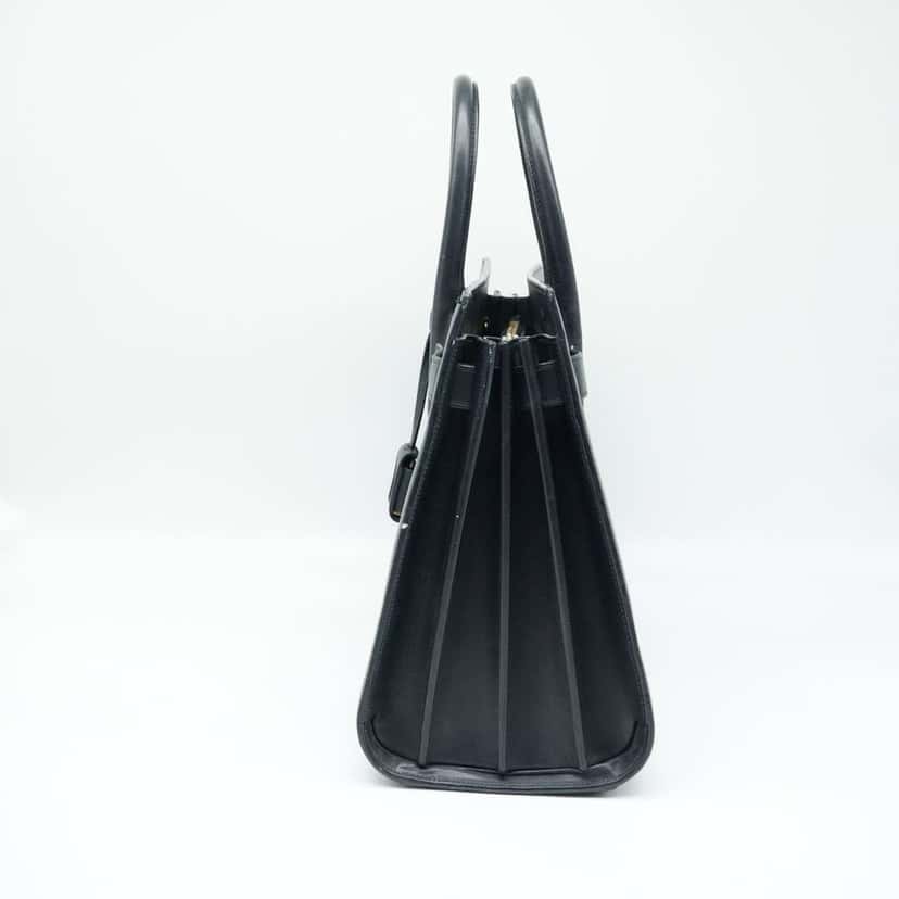Saint Laurent Sac De Jour In Smooth Leather Small Noir Tote37829902G9W1000 Black Fair condition - Inside View