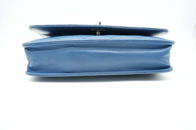 Chanel Trendy CC No Handle Small Flap Shoulder Bag Blue Blue Leather Fair condition - Box View