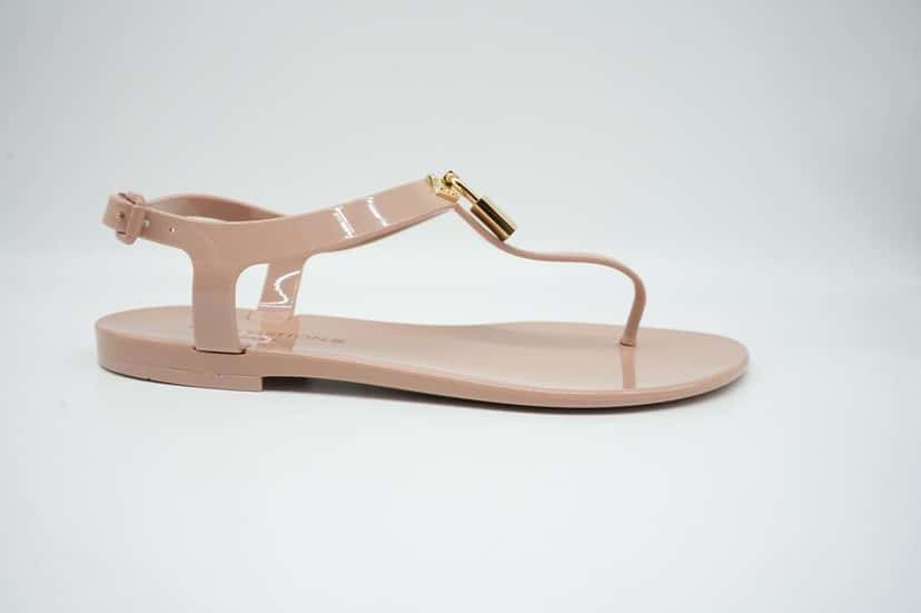 Louis Vuitton Bikini Thong Flats Beige Rubber Size 37 Beige Rubber Good condition - Back View
