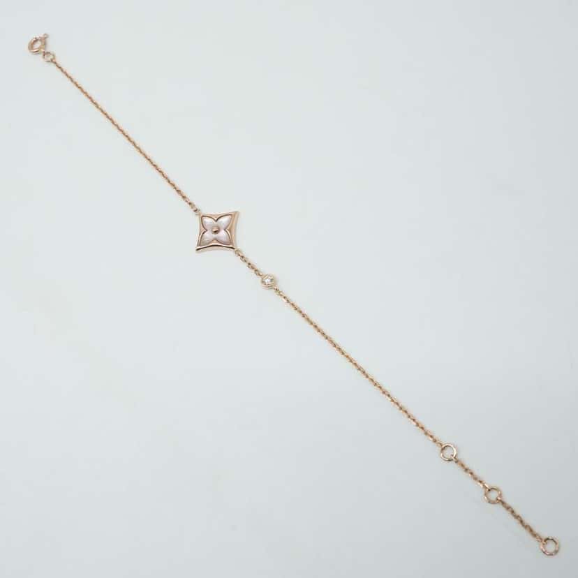 Louis Vuitton Color Blossom BB Star Bracelet, Pink Gold, White Mother-of-Pearl and Diamond Pink Gold Good condition - Inside View