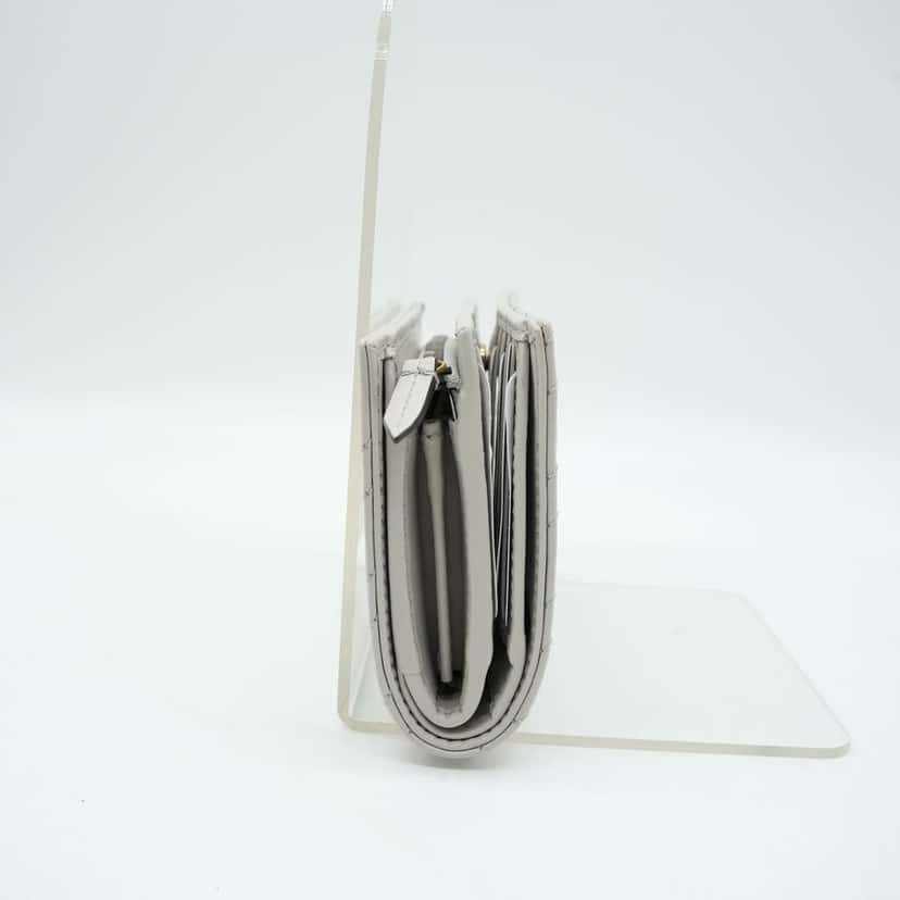 Gucci GG Marmont Matelassé Wallet Grey Grey Leather Good condition - Inside View