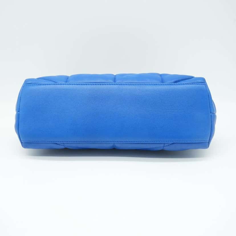 Saint Laurent Loulou Blue Quilted Leather Small Shoulder Bag Blue Leather Good condition - Box View