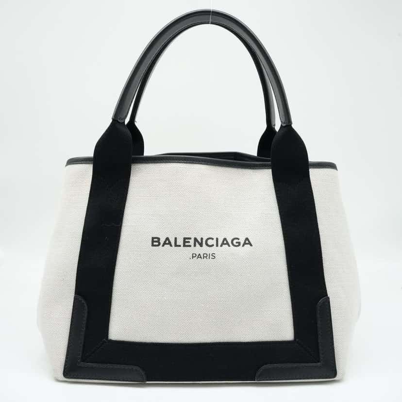 Balenciaga Cabas Tote Bag Black Black Good condition - Back View
