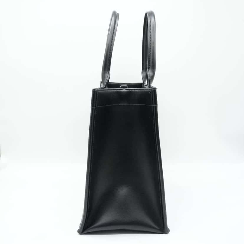 Dior Medium Book Tote Bag Black Macrocannage Calfskin Black Good condition - Back View