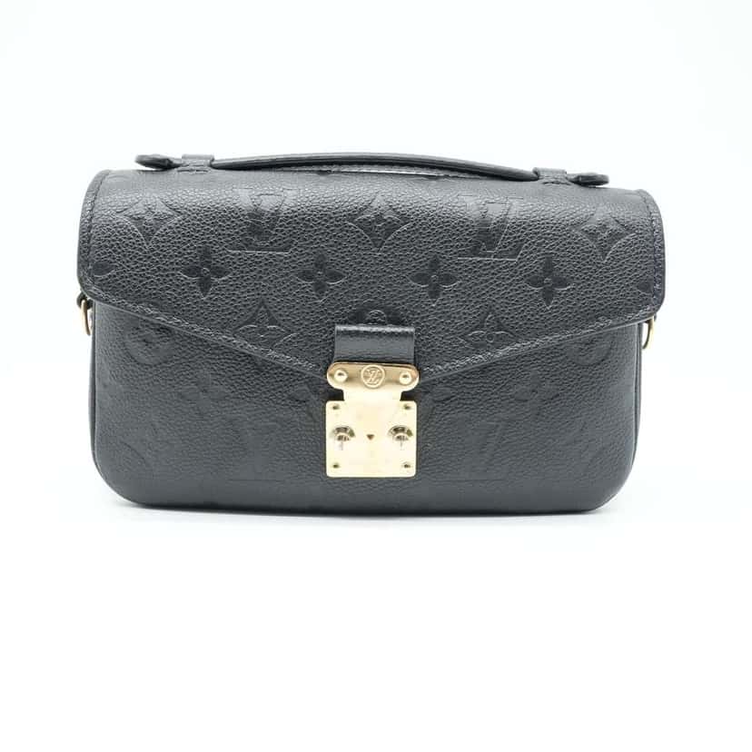 Louis Vuitton Pochette Metis East West Monogram Empreinte Black Bag M46595 Black Good condition - Front View