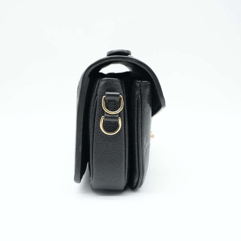 Louis Vuitton Pochette Metis East West Monogram Empreinte Black Bag M46595 Black Good condition - Back View
