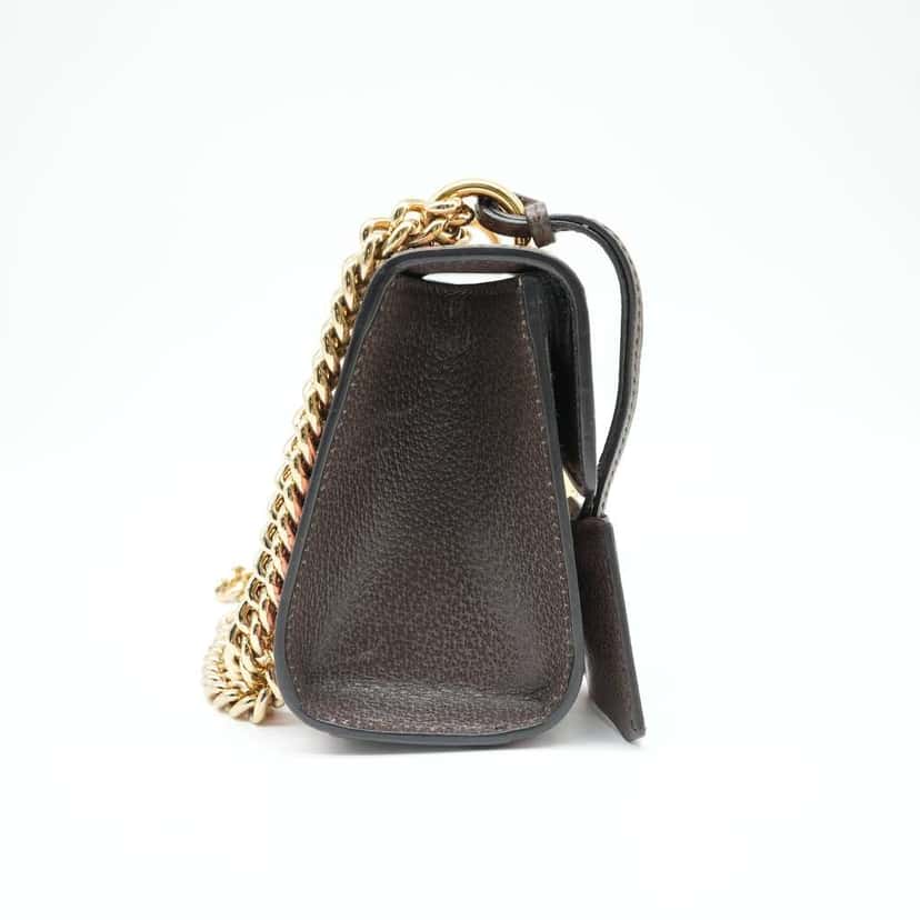 Gucci Multicolor GG supreme Padlock Bengal Print GG Coated Canvas Small Shoulder Bag MultiColor Canvas Good condition - Inside View