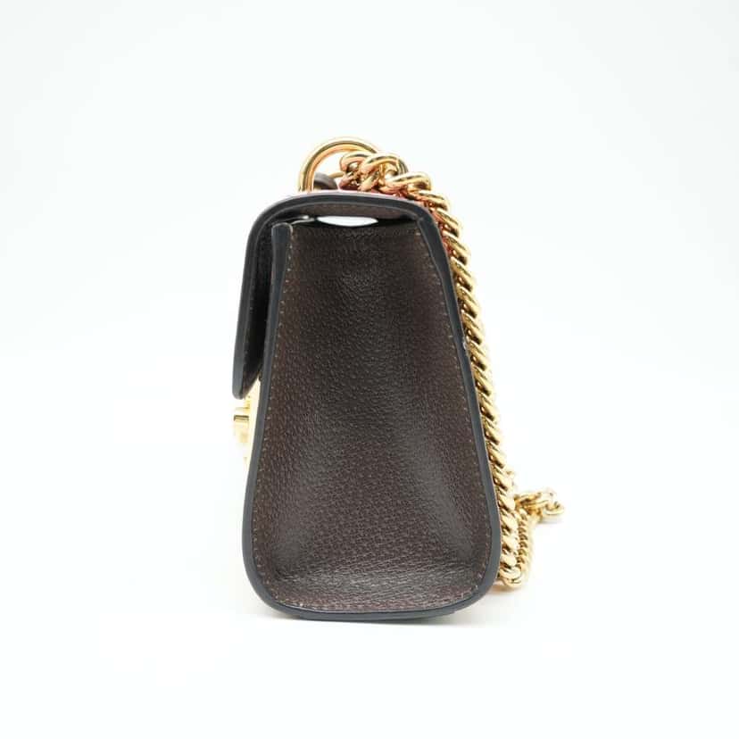 Gucci Multicolor GG supreme Padlock Bengal Print GG Coated Canvas Small Shoulder Bag MultiColor Canvas Good condition - Box View