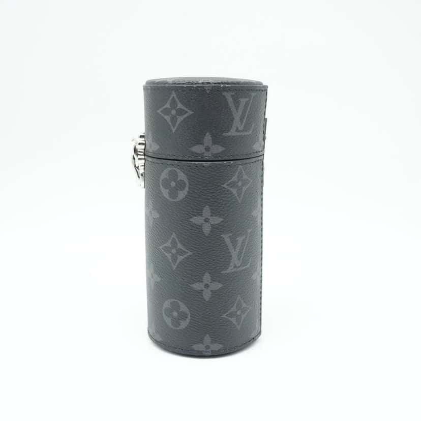 Louis Vuitton Perfume Travel Case Black Monogram Eclipse Black Canvas Good condition - Model View