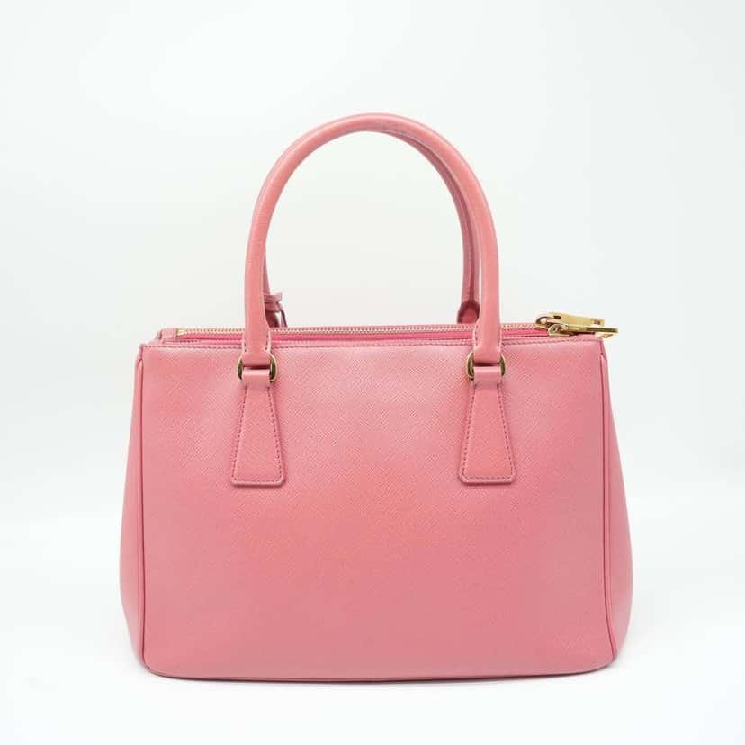 Prada Saffiano Lux Leather Medium Galleria Tote Pink Pink Fair condition - Inside View
