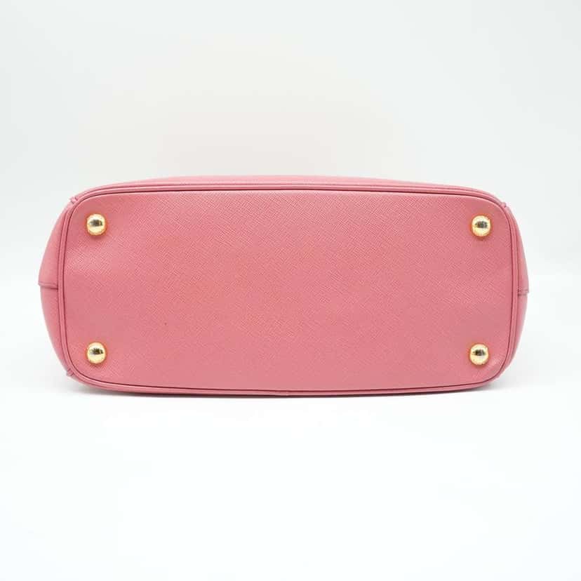 Prada Saffiano Lux Leather Medium Galleria Tote Pink Pink Fair condition - Box View