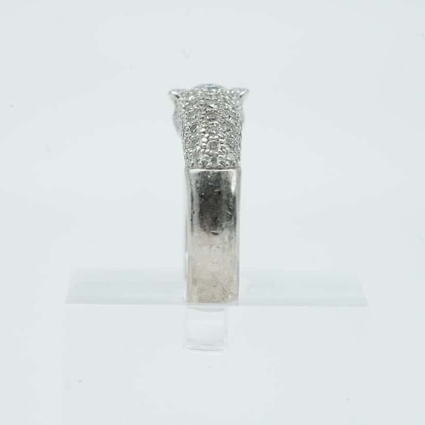 Cartier Panthère de Cartier Ring 49, K18WG, Half-Paved 5.2mm 10.21g Gold White Gold Good condition - Model View