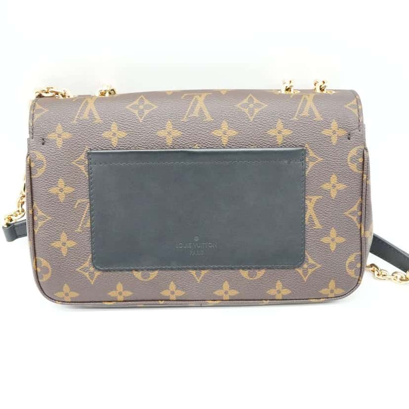 Louis Vuitton Marceau Monogram HandBag Black M46126 Brown Canvas Good condition - Model View