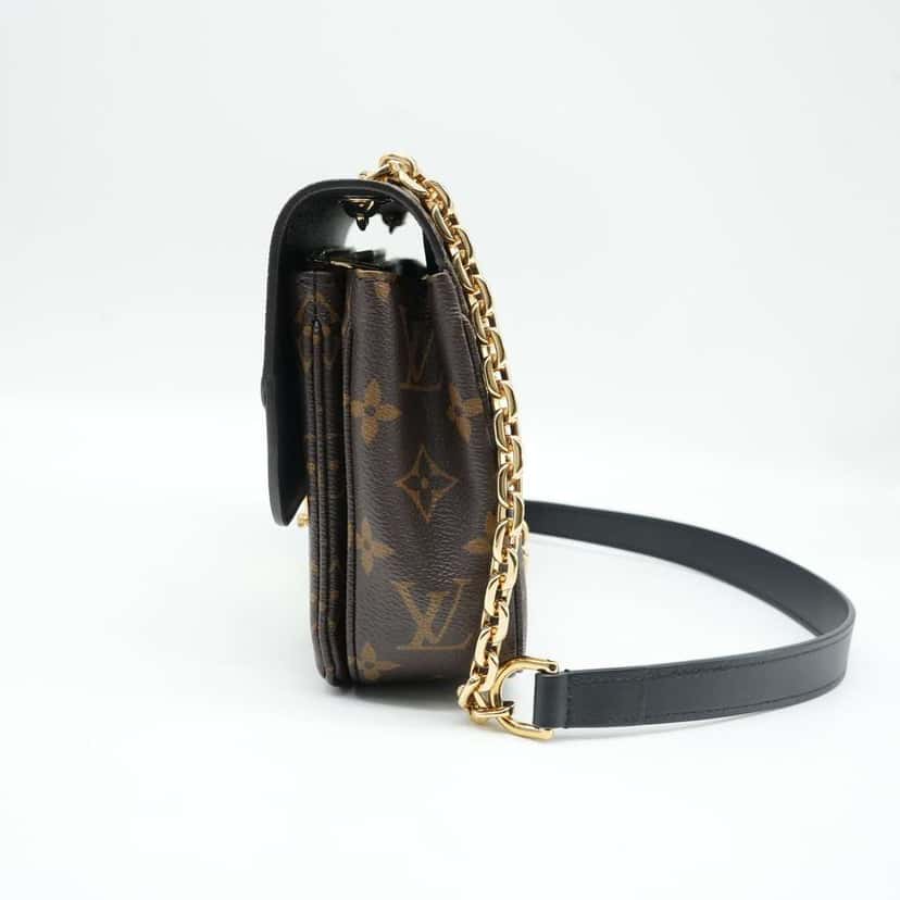Louis Vuitton Marceau Monogram HandBag Black M46126 Brown Canvas Good condition - Box View